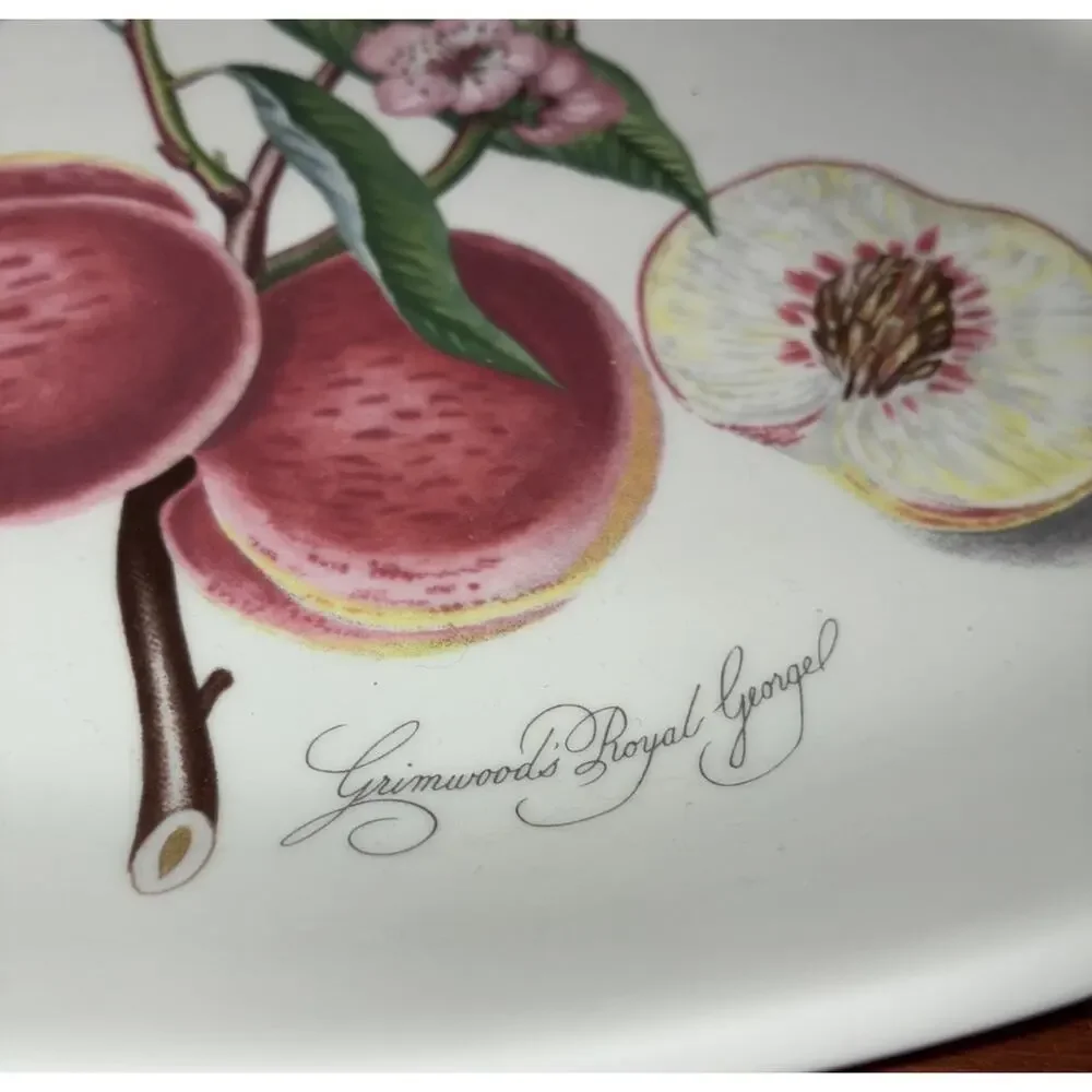 Portmeirion Botanic Garden Grimwoods Royal George Oval Steak Platter - Picture 3 of 5